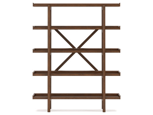 Signature Design by Ashley - Lyncott Bookcase in Light Gray/Brown - H615-70 veiw 1
