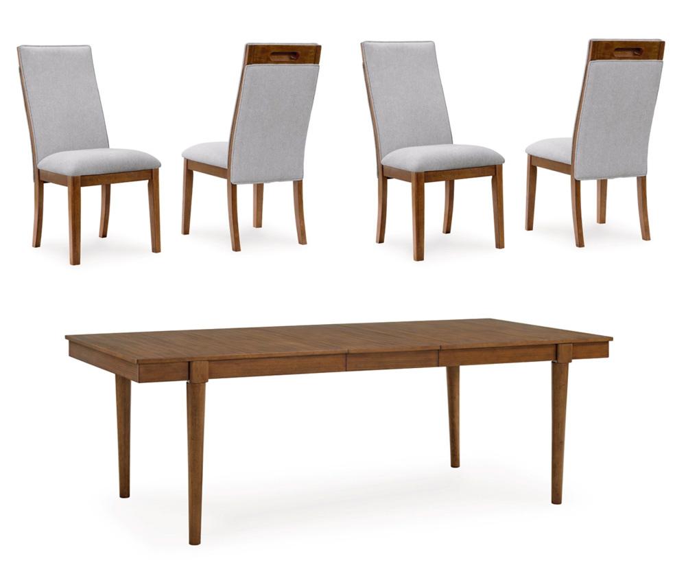 Signature Design by Ashley - Lyncott Dining Table And 4 Chairs in Beige/Brown veiw 1