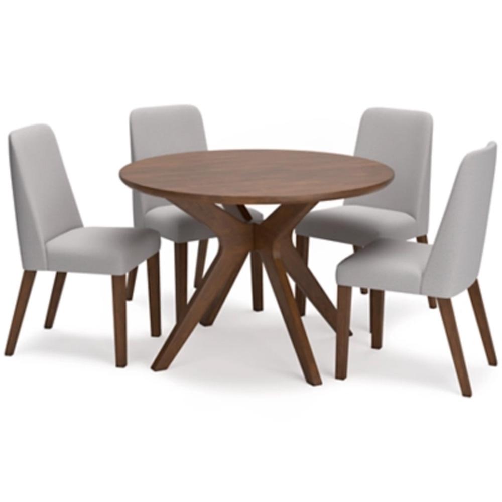 Signature Design by Ashley - Lyncott Dining Table And 4 Chairs in Gray/Brown veiw 1