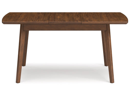 Signature Design by Ashley - Lyncott RECT DRM Butterfly EXT Table in Brown - D615-35 veiw 1