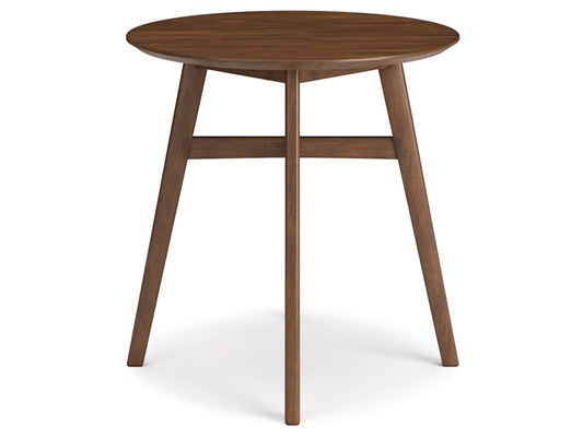 Signature Design by Ashley - Lyncott Round Drm Counter Table in Brown - D615-13 veiw 1
