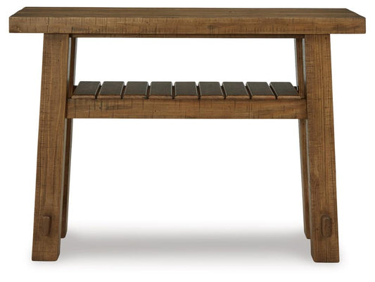 Signature Design by Ashley - Mackifeld Sofa Table in Warm Brown - T724-4 veiw 1
