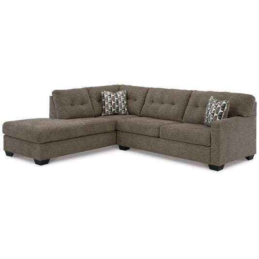 Signature Design by Ashley - Mahoney 2 Piece Sectional With Chaise in Chocolate veiw 1