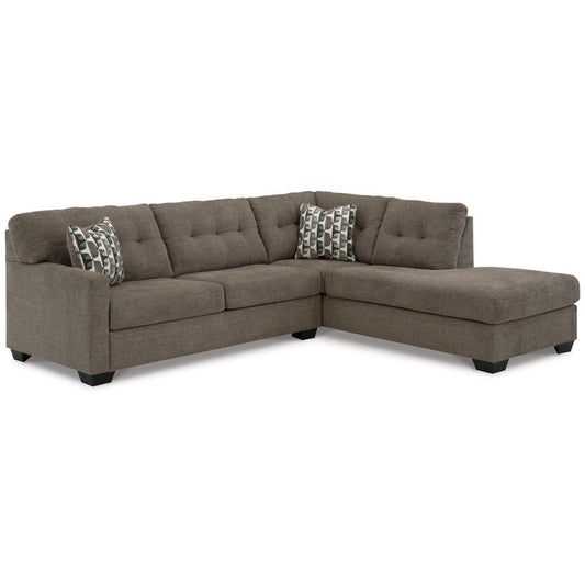Signature Design by Ashley - Mahoney Fabric 2 Piece Sectional in Chocolate veiw 1