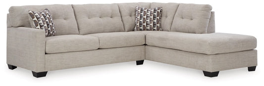 Signature Design by Ashley - Mahoney Fabric 2 Piece Sectional in Pebble veiw 1