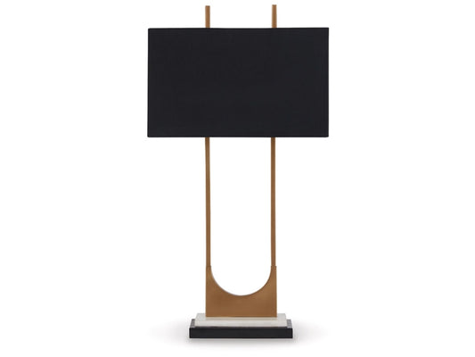 Signature Design by Ashley - Malana Metal Table Lamp in Brass Finish - L208254 veiw 1