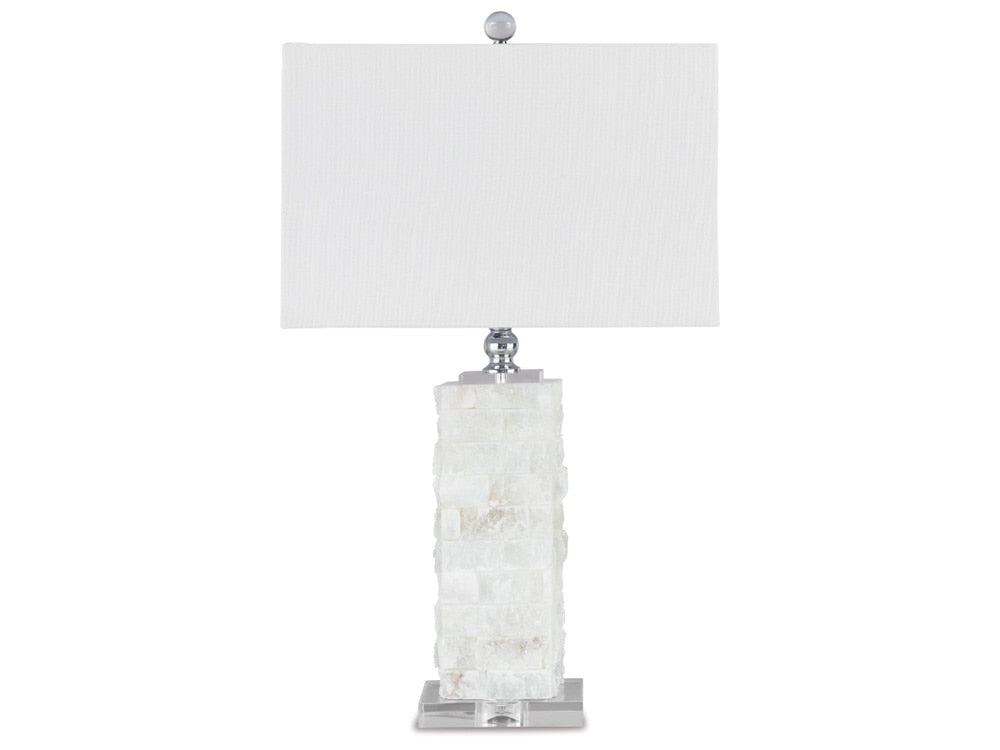 Signature Design by Ashley - Malise Alabaster Table Lamp in White - L429014 veiw 1