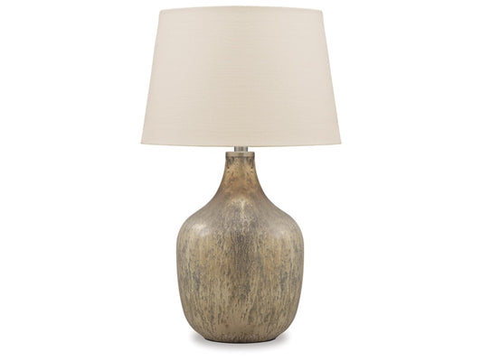 Signature Design by Ashley - Mari Glass Table Lamp in Gray/Gold Finish - L430664 veiw 1
