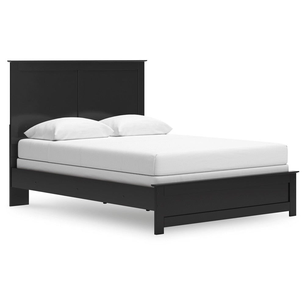 Signature Design by Ashley - Maribel Queen Panel Bed, Black veiw 1