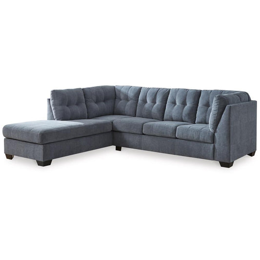 Signature Design by Ashley - Marrelton 2 Piece Sleeper Sectional With Chaise in Denim view 1