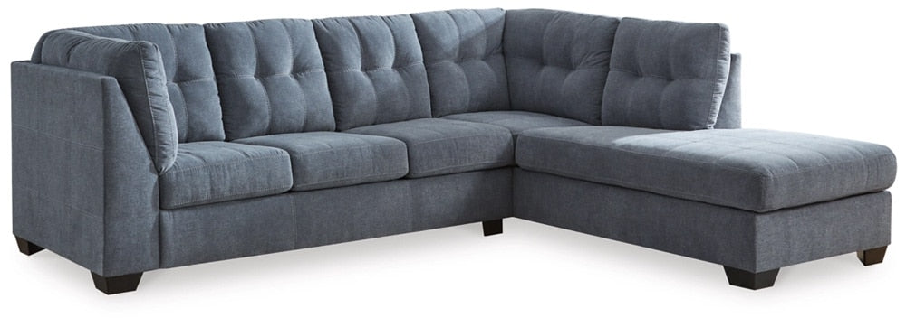 Signature Design by Ashley - Marrelton Fabric 2 Piece Sectional With Chaise in Denim veiw 1