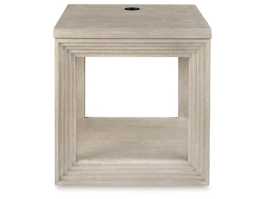 Signature Design by Ashley - Marxhart Square End Table in Bisque - T791-2 veiw 1