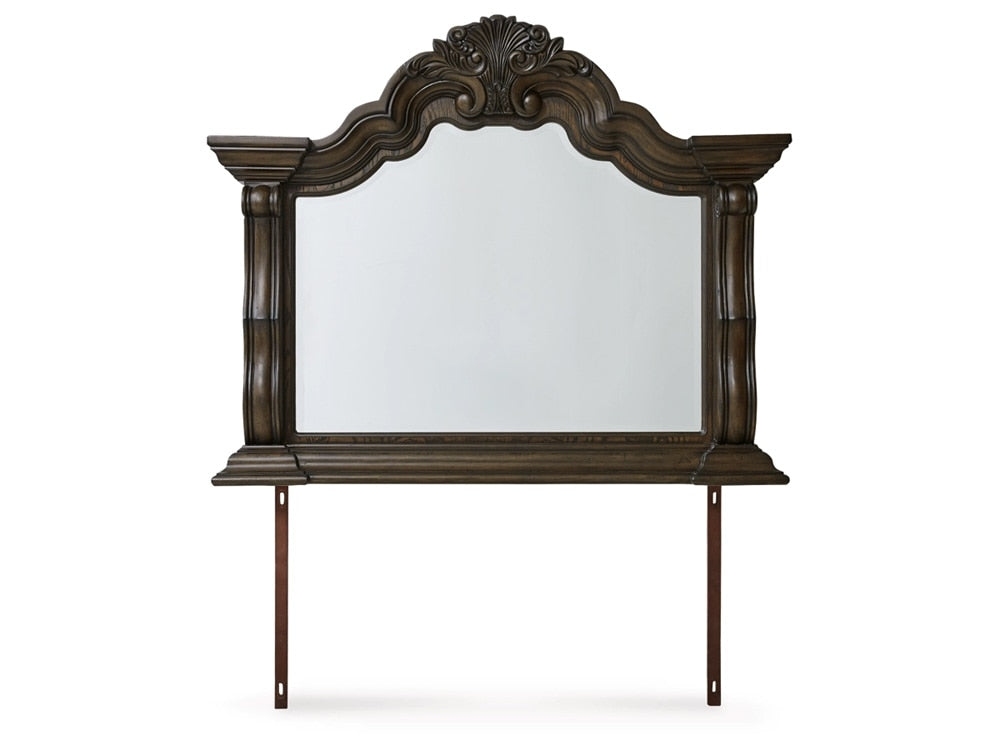 Signature Design by Ashley - Maylee Bedroom Mirror in Dark Brown - B947-36 veiw 1