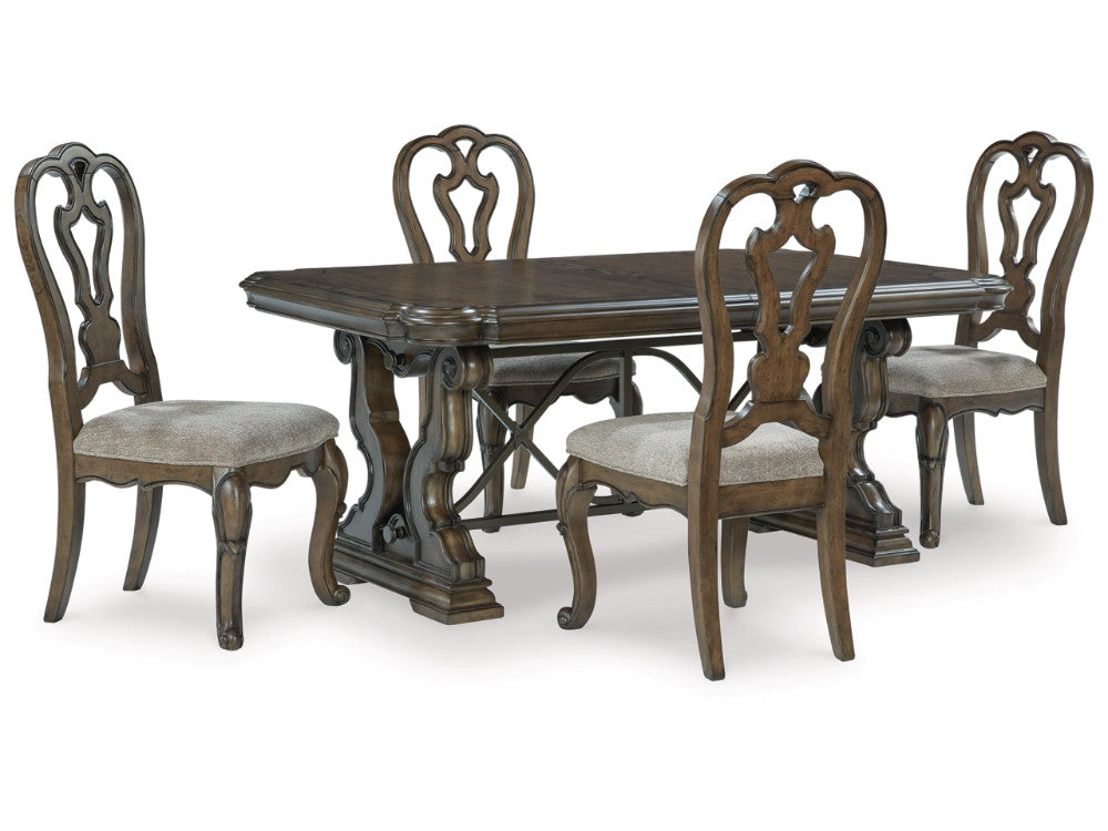 Signature Design by Ashley - Maylee Dining Table And 4 Chairs in Dark Brown view 1