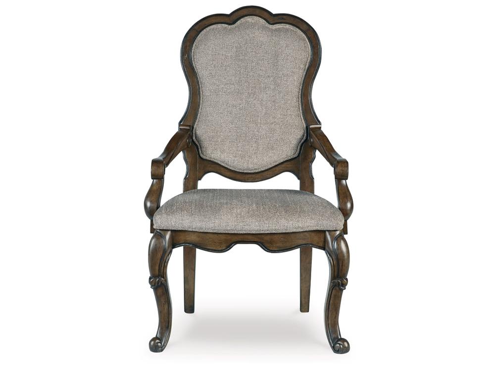 Signature Design by Ashley - Maylee Dining Uph Arm Chair (Set Of 2) in Dark Brown - D947-01A veiw 1