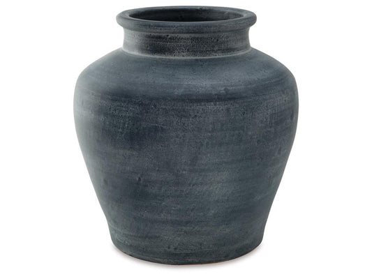 Signature Design by Ashley - Meadie Vase in Distressed Blue - A2000629 veiw 1
