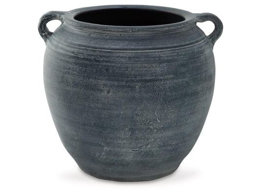 Signature Design by Ashley - Meadie Vase in Distressed Blue - A2000628 veiw 1
