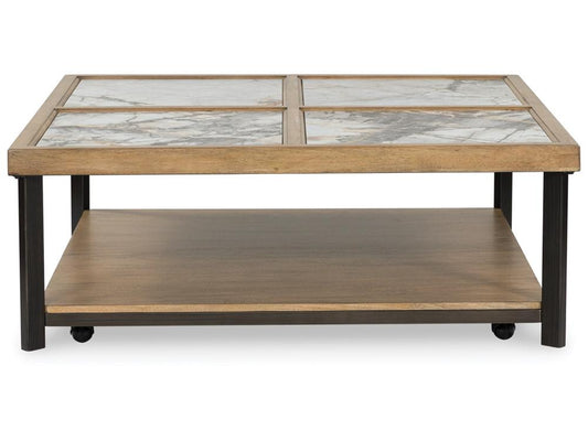 Signature Design by Ashley - Montia Square Cocktail Table in Multi - T632-8 veiw 1