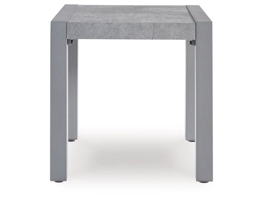 Signature Design by Ashley - Moonlight View Outdoor Square End Table in Gray - P695-702 veiw 1