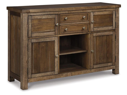 Signature Design by Ashley - Moriville Dining Room Server in Grayish Brown - D631-60 veiw 1