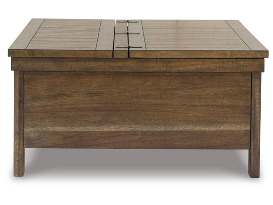 Signature Design by Ashley - Moriville Lift Top Cocktail Table in Grayish Brown - T731-9 veiw 1