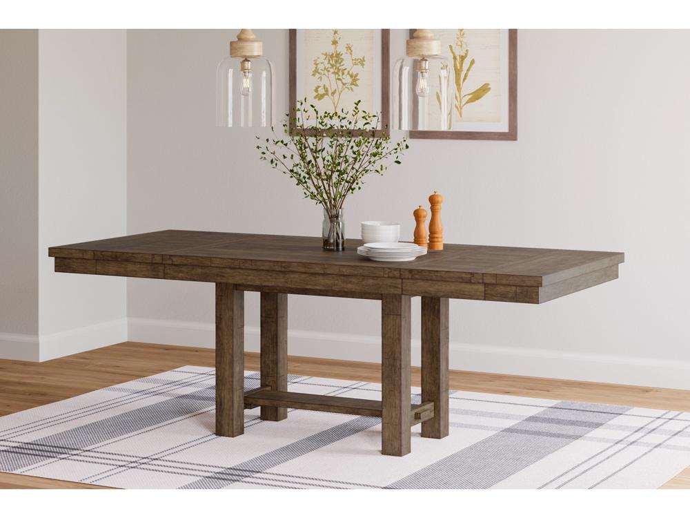 Signature Design by Ashley - Moriville RECT Dining Room EXT Table in Grayish Brown - D631-45 veiw 1