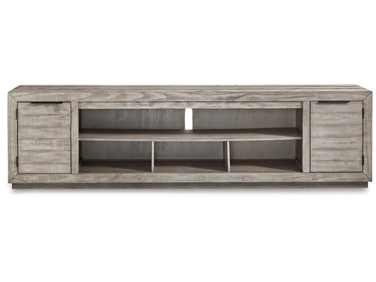 Signature Design by Ashley - Naydell Xl Tv Stand W/Fireplace Option in Gray - W996-78 veiw 1