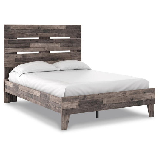 Signature Design by Ashley - Neilsville Full Panel Platform Bed in Black/Gray veiw 1