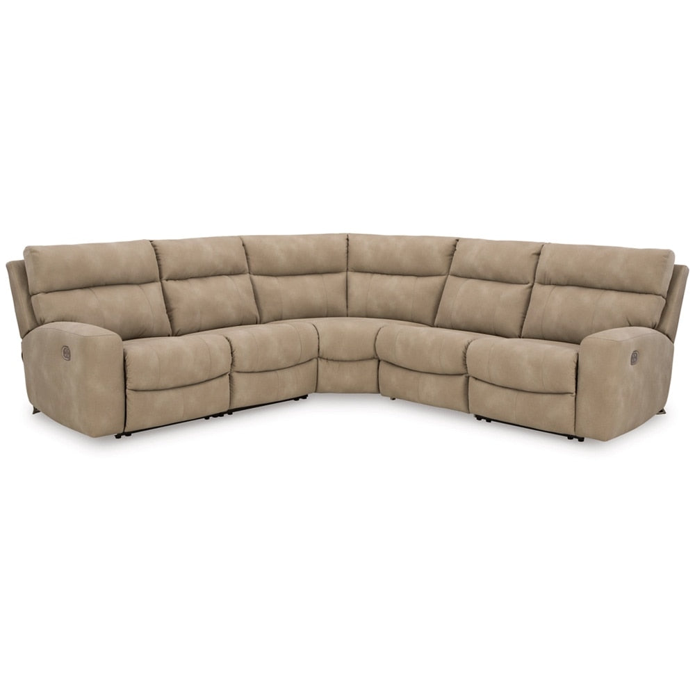 Signature Design by Ashley - Next-Gen DuraPella 5-Piece Power Reclining Sectional in Sand veiw 1