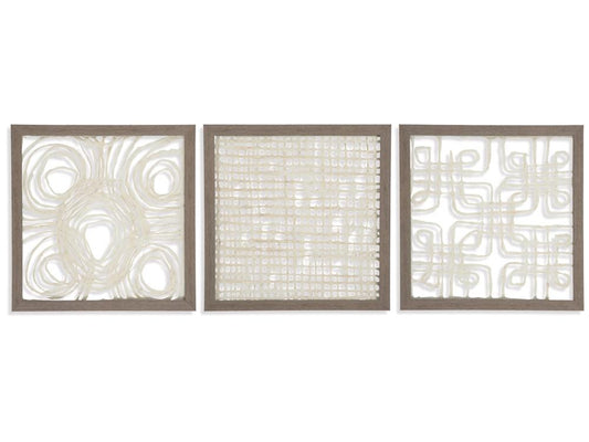 Signature Design by Ashley - Odella Wall Décor Set in Cream/Taupe - A8010009 veiw 1