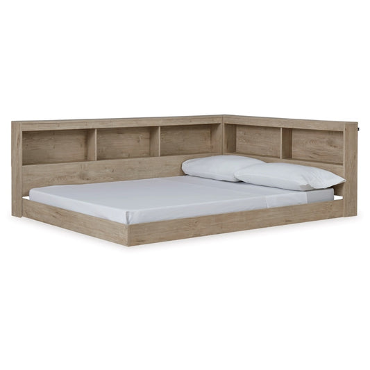 Signature Design by Ashley - Oliah Full Bookcase Storage Bed in Natural veiw 1