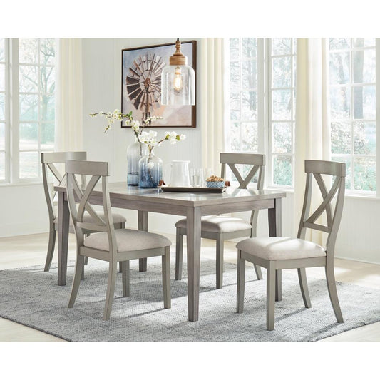 Signature Design by Ashley - Parellen Dining Table and 4 Chairs in Gray veiw 1