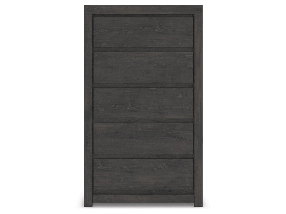 Signature Design by Ashley - Parlayon Five Drawer Chest in Charcoal - B3370-46 veiw 1