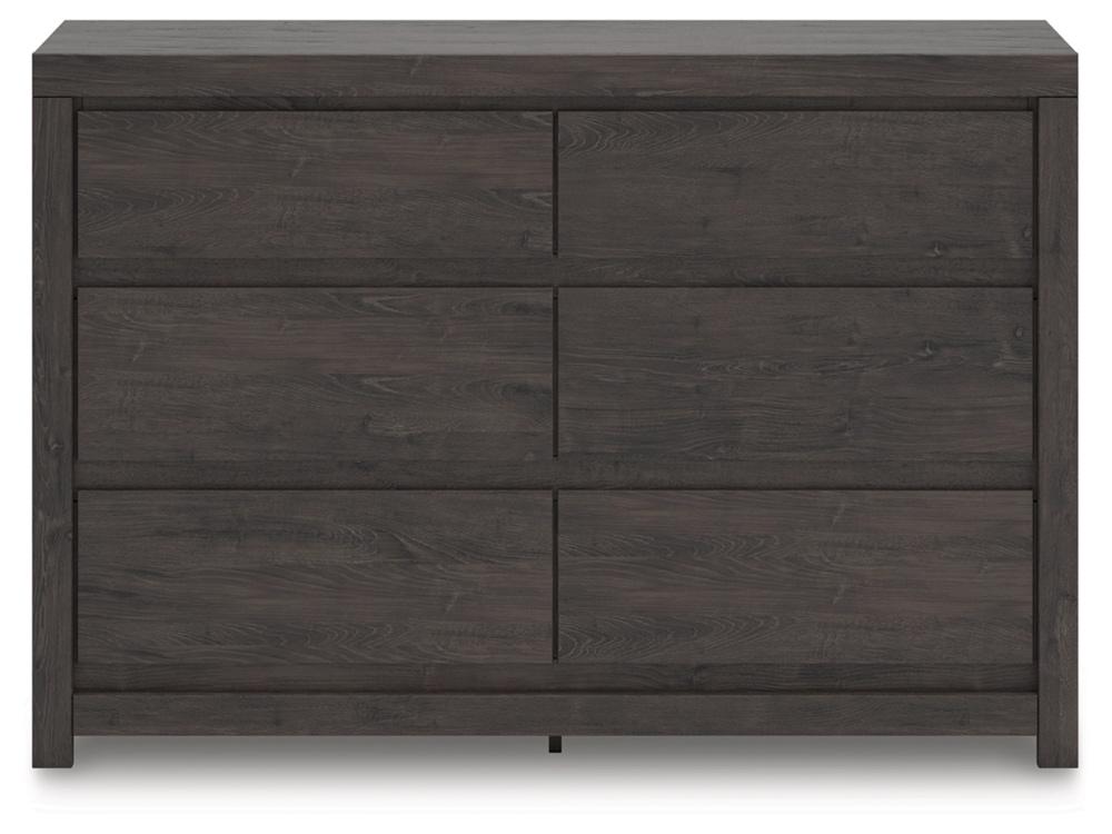 Signature Design by Ashley - Parlayon Six Drawer Dresser in Charcoal - B3370-31 veiw 1