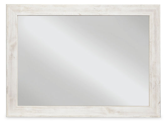 Signature Design by Ashley - Paxberry Bedroom Mirror in Whitewash - B181-36 veiw 1