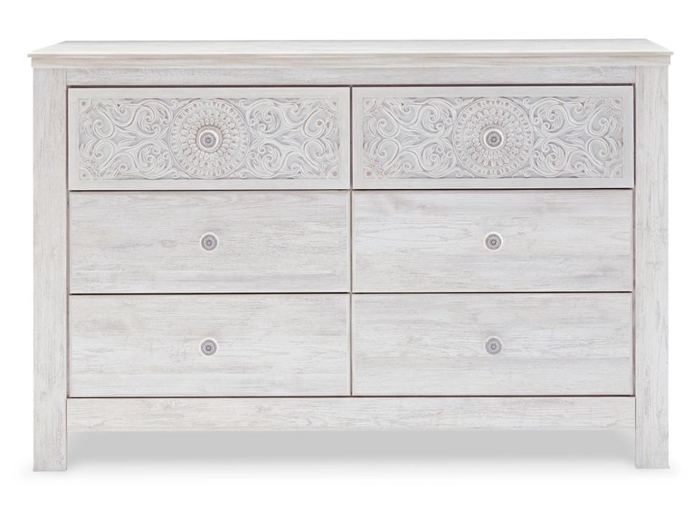 Signature Design by Ashley - Paxberry Dresser in Whitewash - B181-31 veiw 1