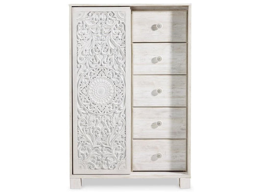 Signature Design by Ashley - Paxberry Dressing Chest in White Wash - B181-48 veiw 1