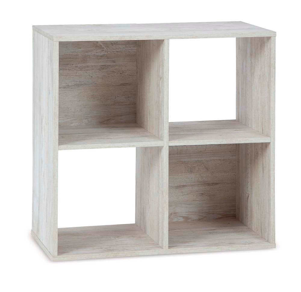 Signature Design by Ashley - Paxberry Four Cube Organizer in Whitewash - EA1811-2X2 veiw 1