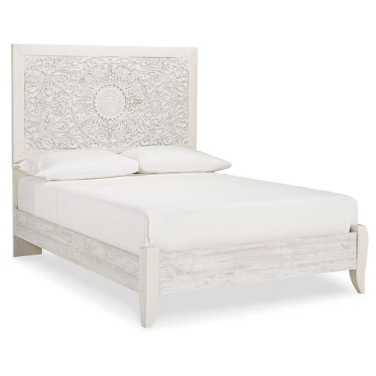Signature Design by Ashley - Paxberry Full Panel Bed in White Wash veiw 1