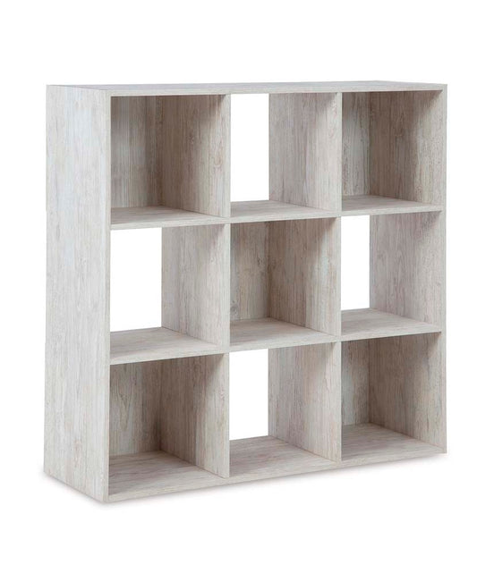 Signature Design by Ashley - Paxberry Nine Cube Organizer in Whitewash - EA1811-3X3 veiw 1