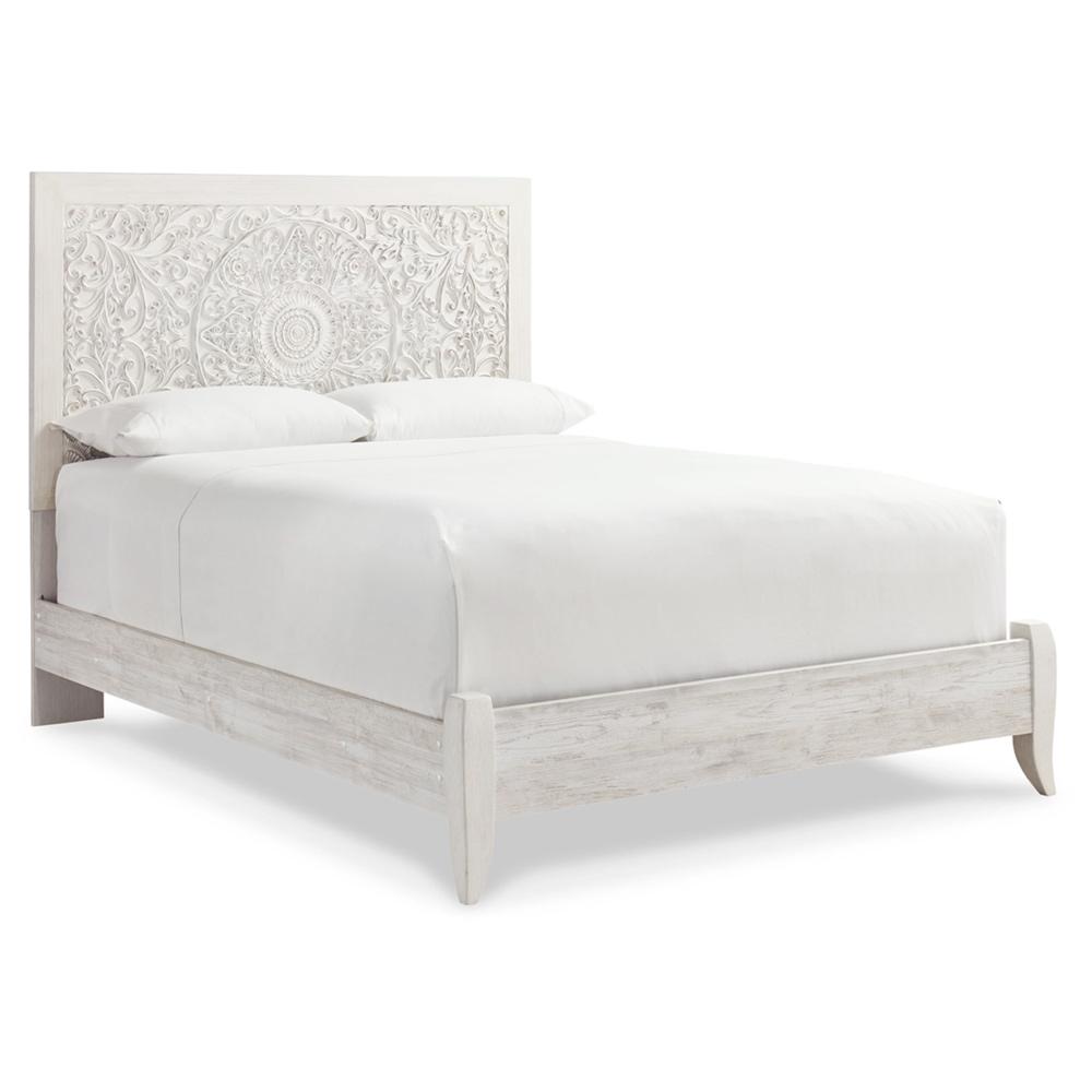 Signature Design by Ashley - Paxberry Queen Panel Bed in Whitewash veiw 1
