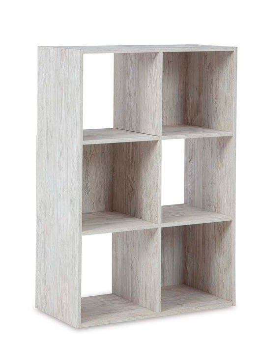 Signature Design by Ashley - Paxberry Six Cube Organizer in Whitewash - EA1811-3X2 veiw 1