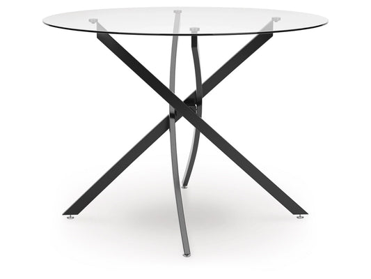 Signature Design by Ashley - Pharwynn Round Dining Room Table in Toast - D446-15 veiw 1