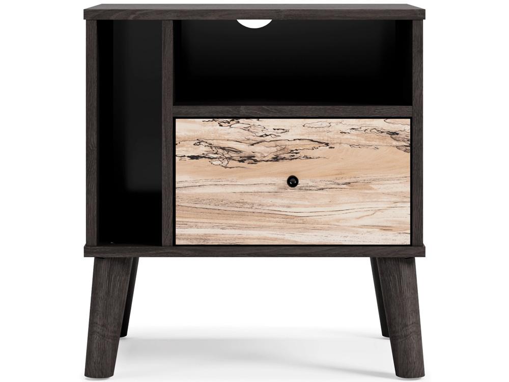Signature Design by Ashley - Piperton One Drawer Night Stand in Brown/Black - EB5514-291 veiw 1
