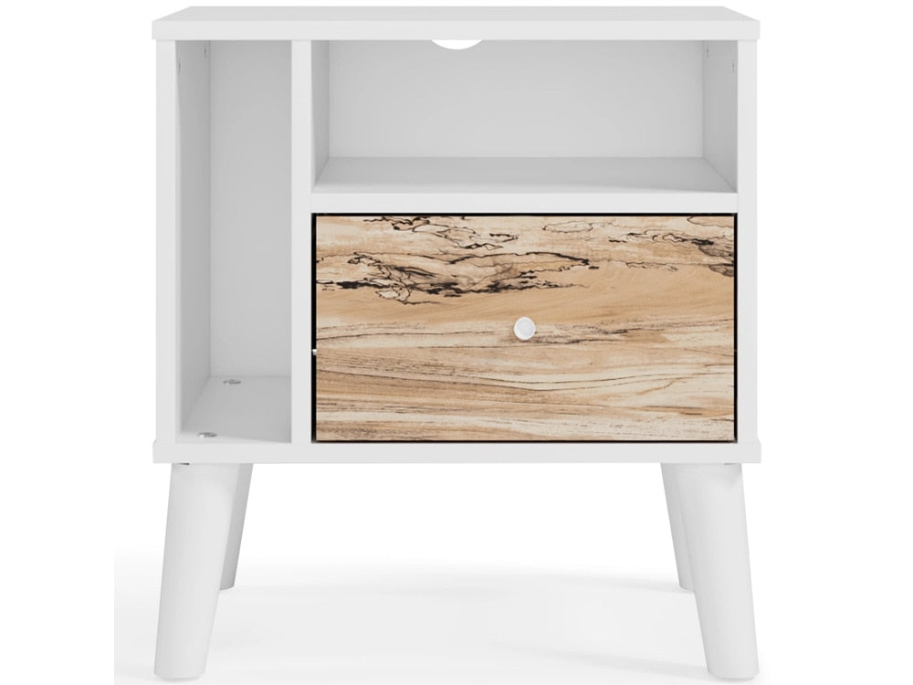 Signature Design by Ashley - Piperton One Drawer Night Stand in White - EB1221-291 veiw 1