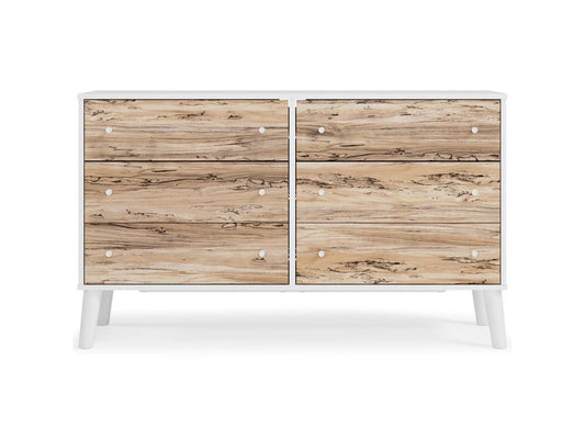 Signature Design by Ashley - Piperton Six Drawer Dresser in White - EB1221-231 veiw 1