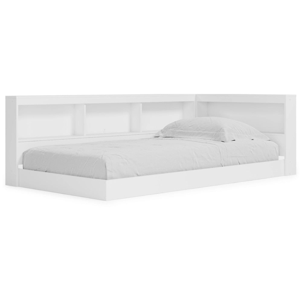 Signature Design by Ashley - Piperton Twin Bookcase Storage Bed in White veiw 1