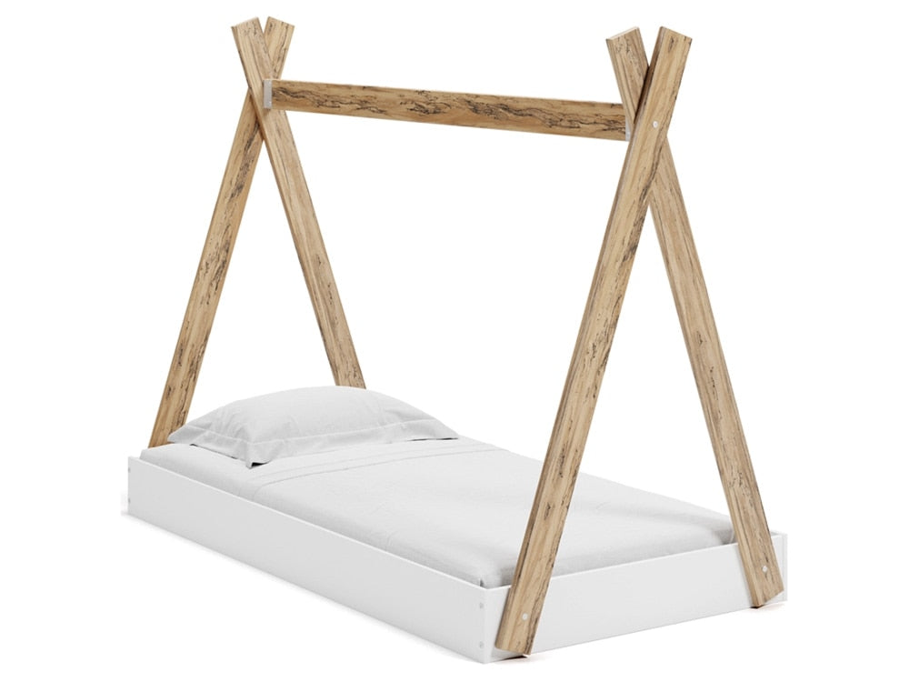 Signature Design by Ashley - Piperton Twin Tent Complete Bed in Box in Two-tone - EB1221-121 veiw 1