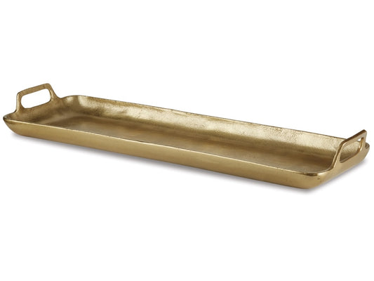 Signature Design by Ashley - Posy Tray in Gold Finish - A2000136 veiw 1