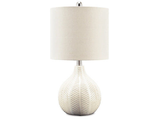 Signature Design by Ashley - Rainermen Table Lamp in Off White - L180024 veiw 1
